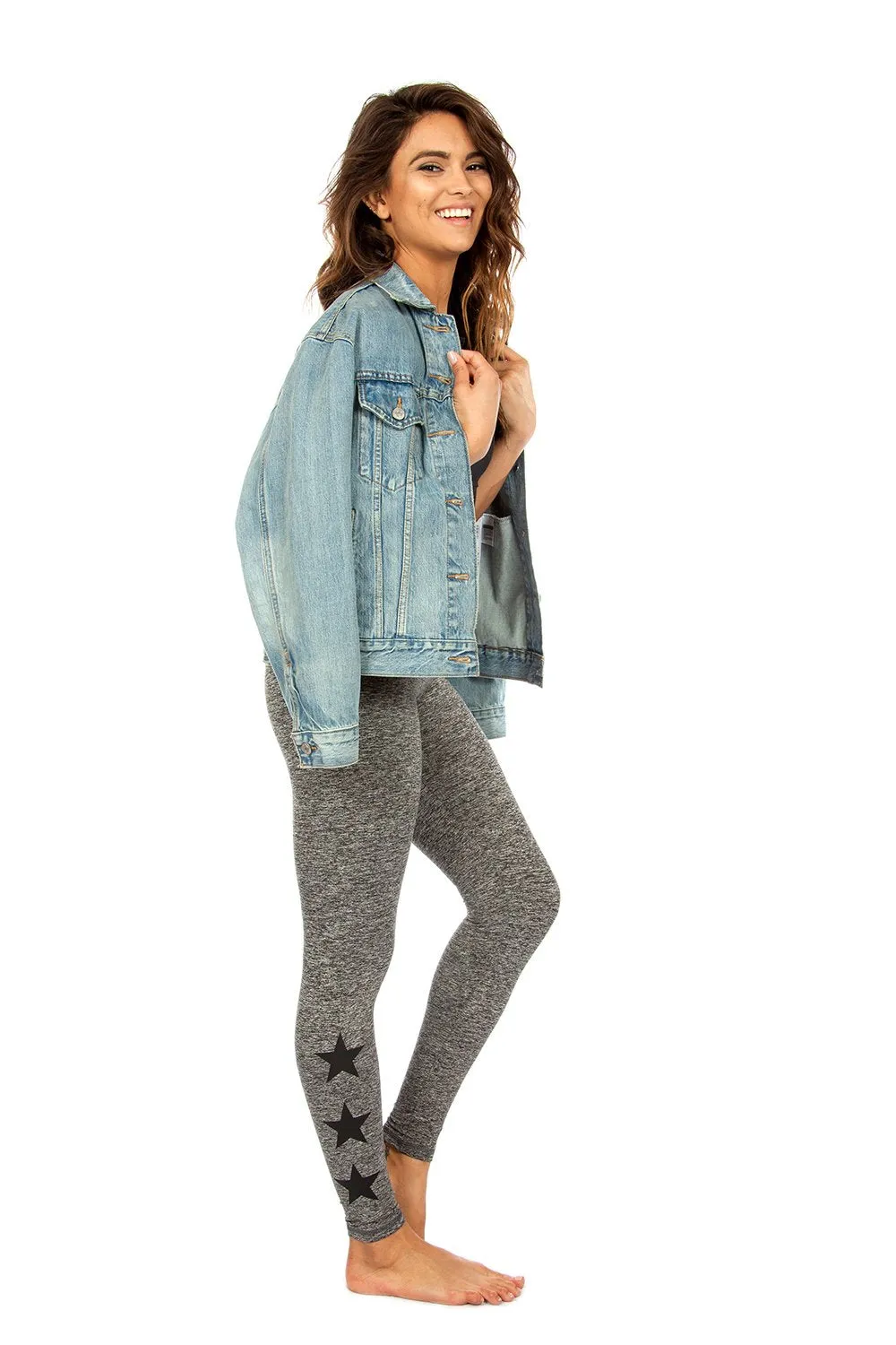 Strut This Star Ankle Grey/Moss Black Legging