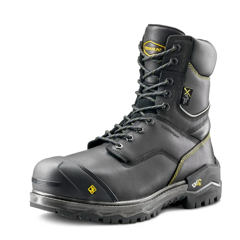 Terra Gantry Men's 8" Composite Toe Work Safety CSA Boot with Internal MET Guard TR0A839CBLK - Black