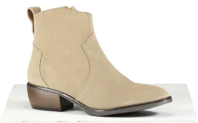 The White Company Grey Western Ankle Boots In Mushroom UK 8 EU 41 👠