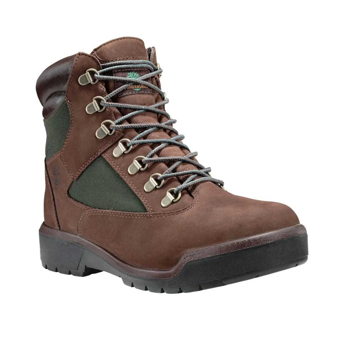 Timberland Men's 6 Field Boot Beef and Broccoli Brown/Green Waterproof