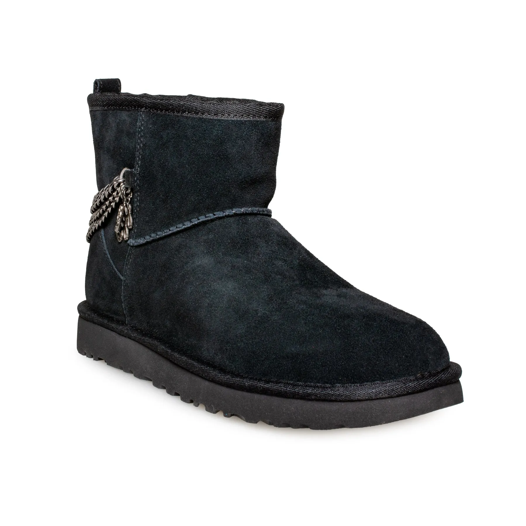 UGG Classic Mini Chains Black Boots - Women's