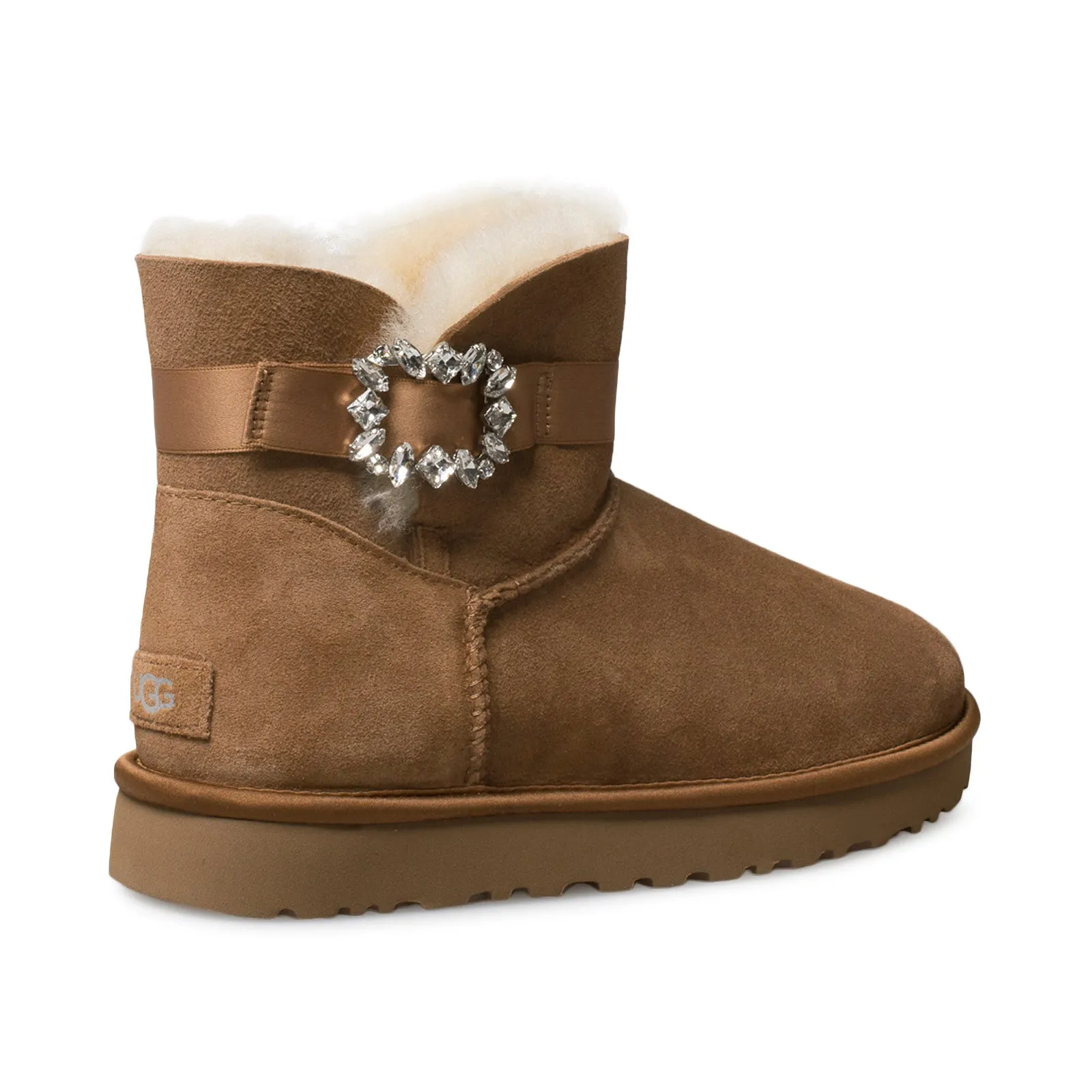 UGG Mini Side Brooch Chestnut Boots - Women's