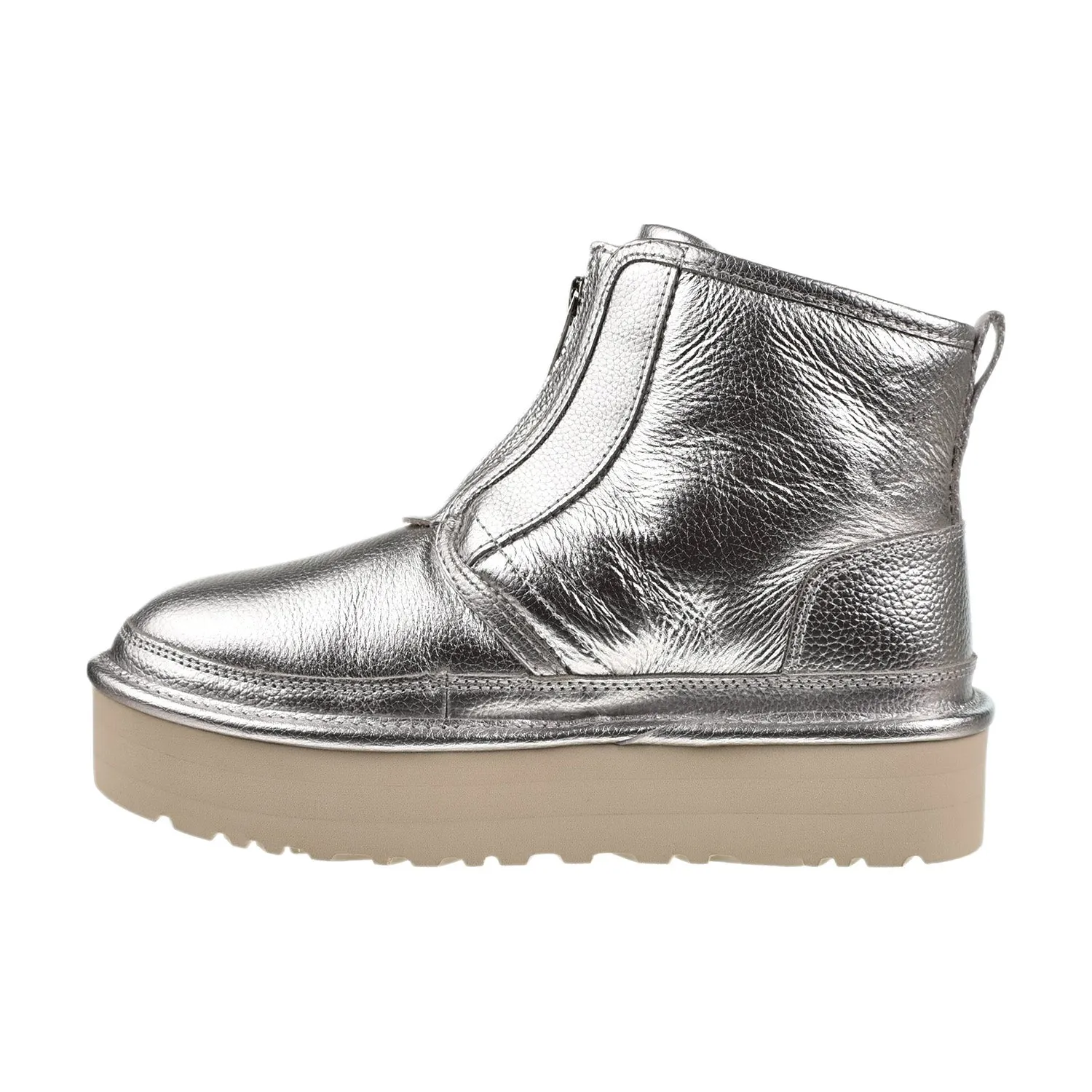 UGG Neumel Platform Zip Classic Women's Boots Silver