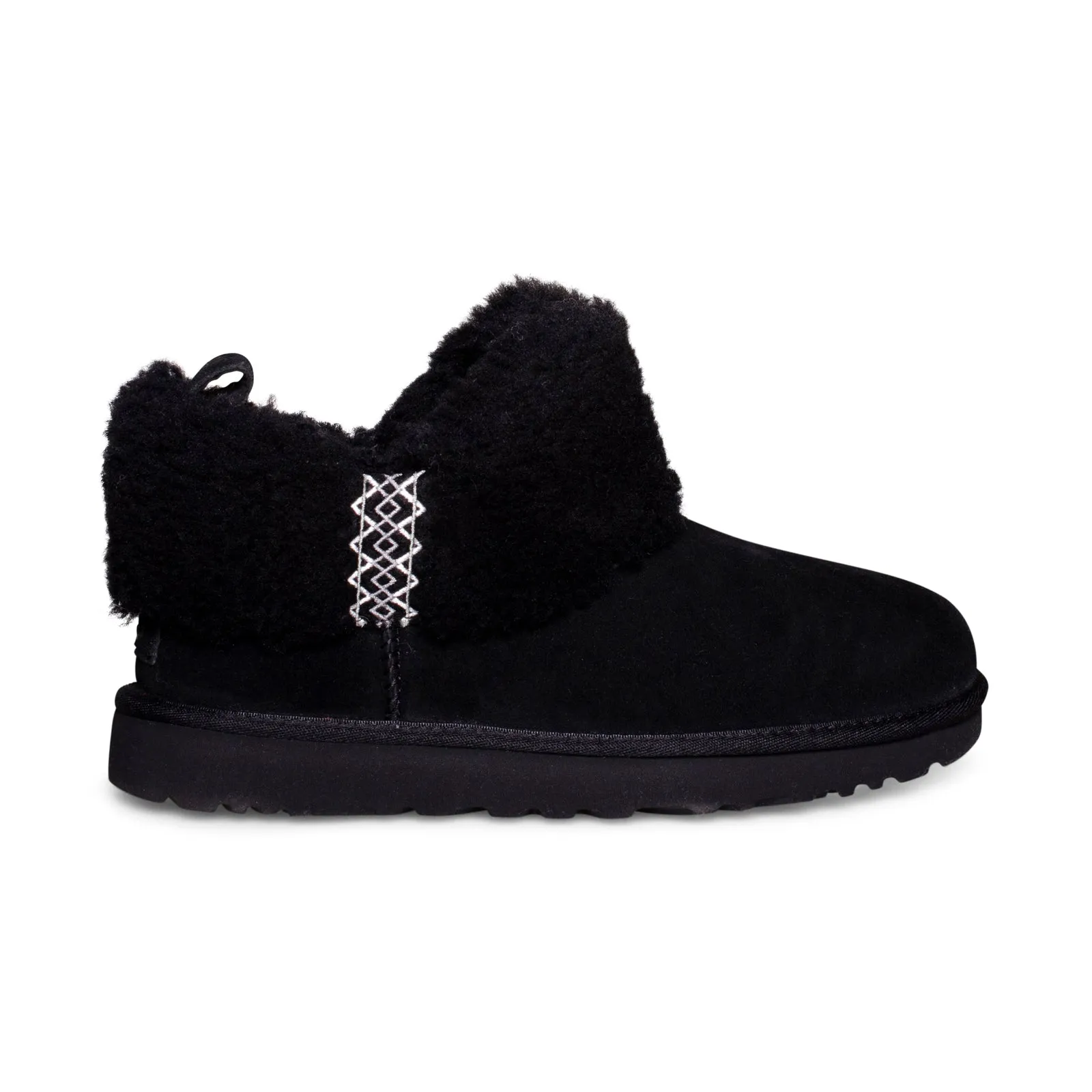 UGG Ultra Mini UGG Braid Black Boots - Women's