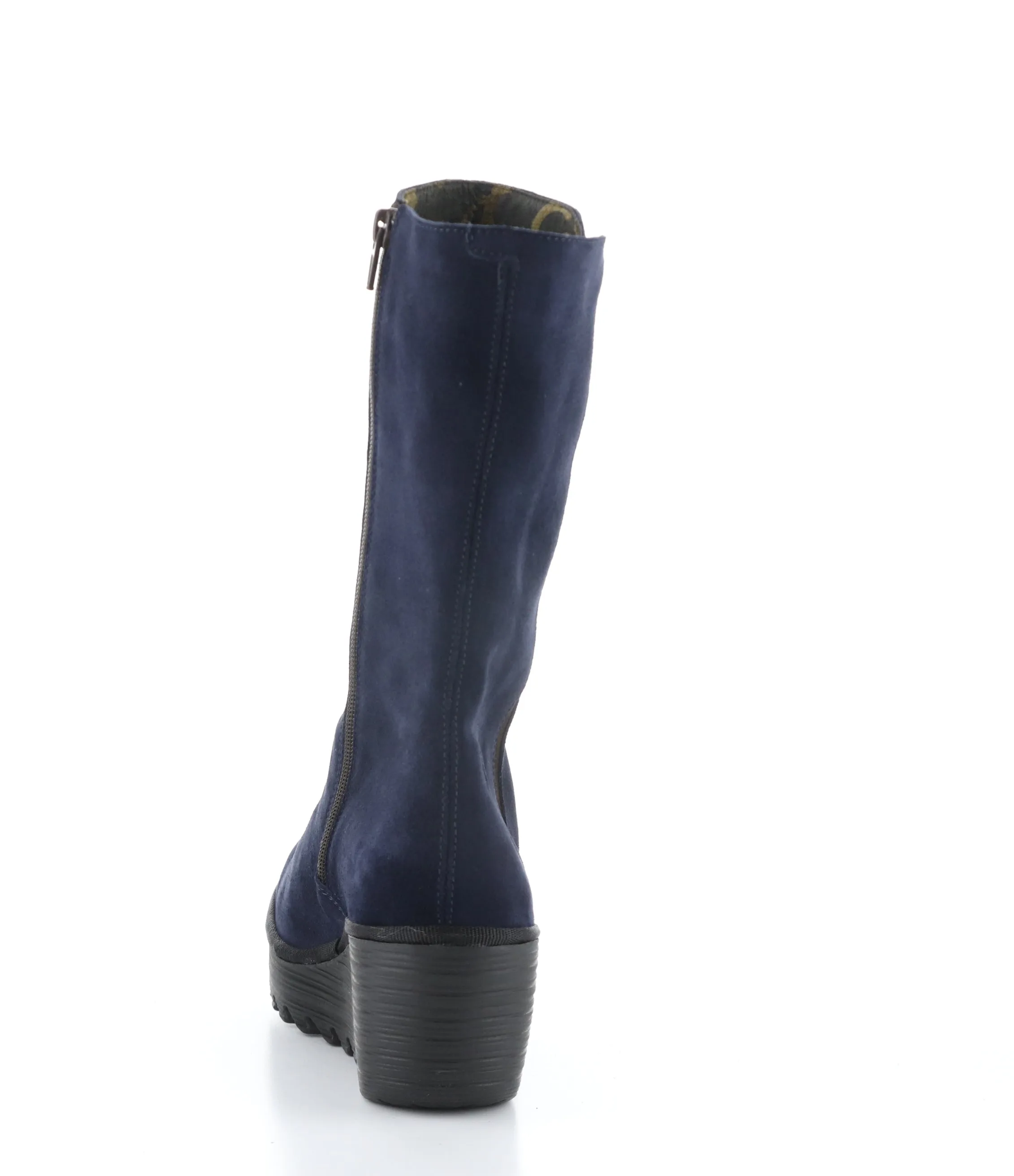 YEMY408FLY 003 NAVY Round Toe Boots