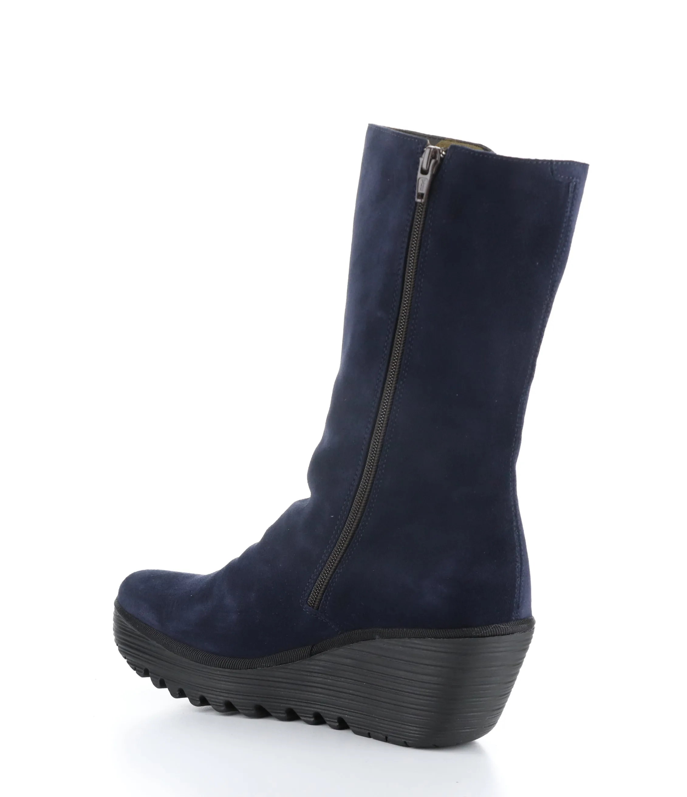 YEMY408FLY 003 NAVY Round Toe Boots